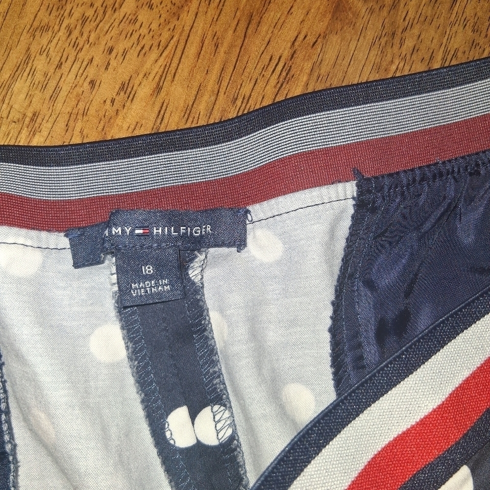 Tommy Hilfiger polka dot Ankle Pants Nautical 18 - Picture 4 of 7